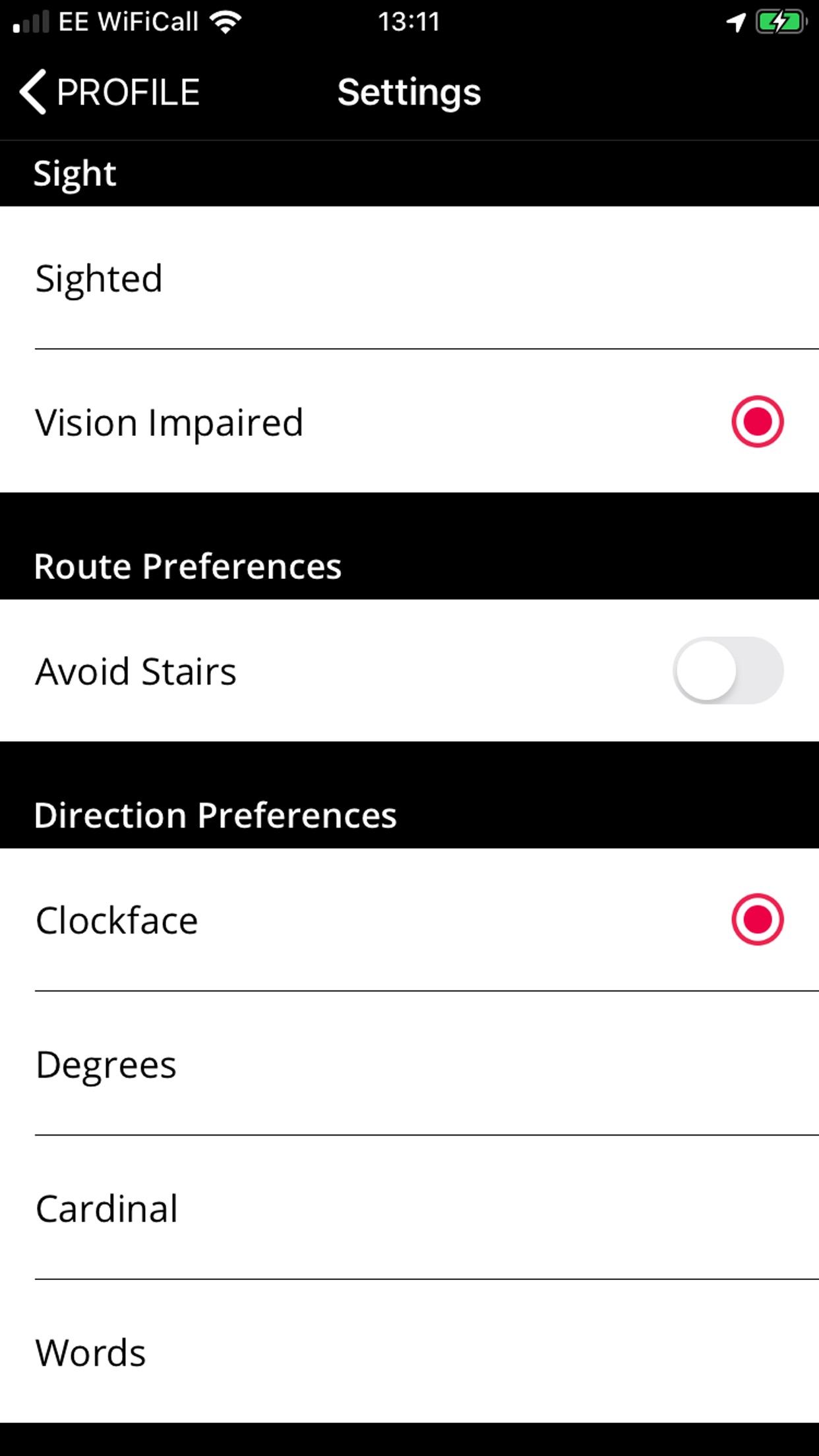 Waymap Example Screen